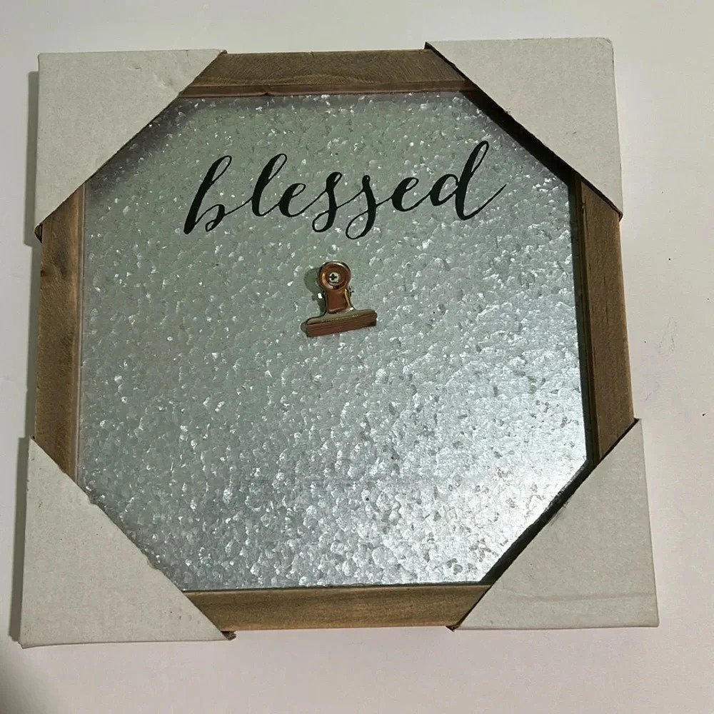 Blessed message or photo board with a backstand or can be wall-mounted - Picture 1 of 3